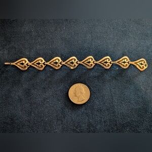 Silver Heart Link Bracelet